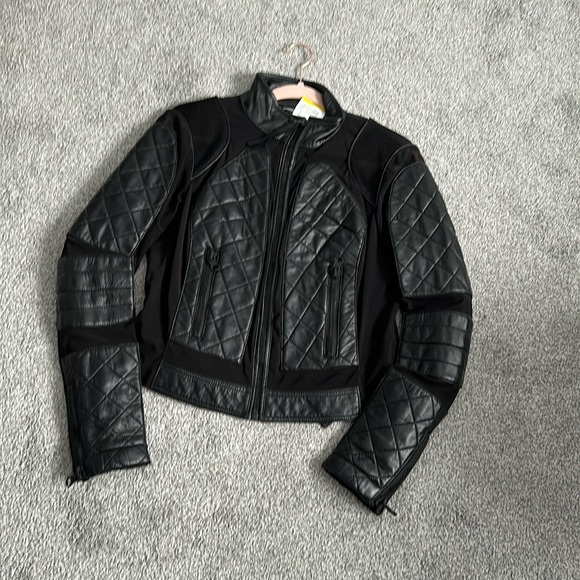 blanc noir Jackets & Blazers - Blanc Noir Moto Jacket
